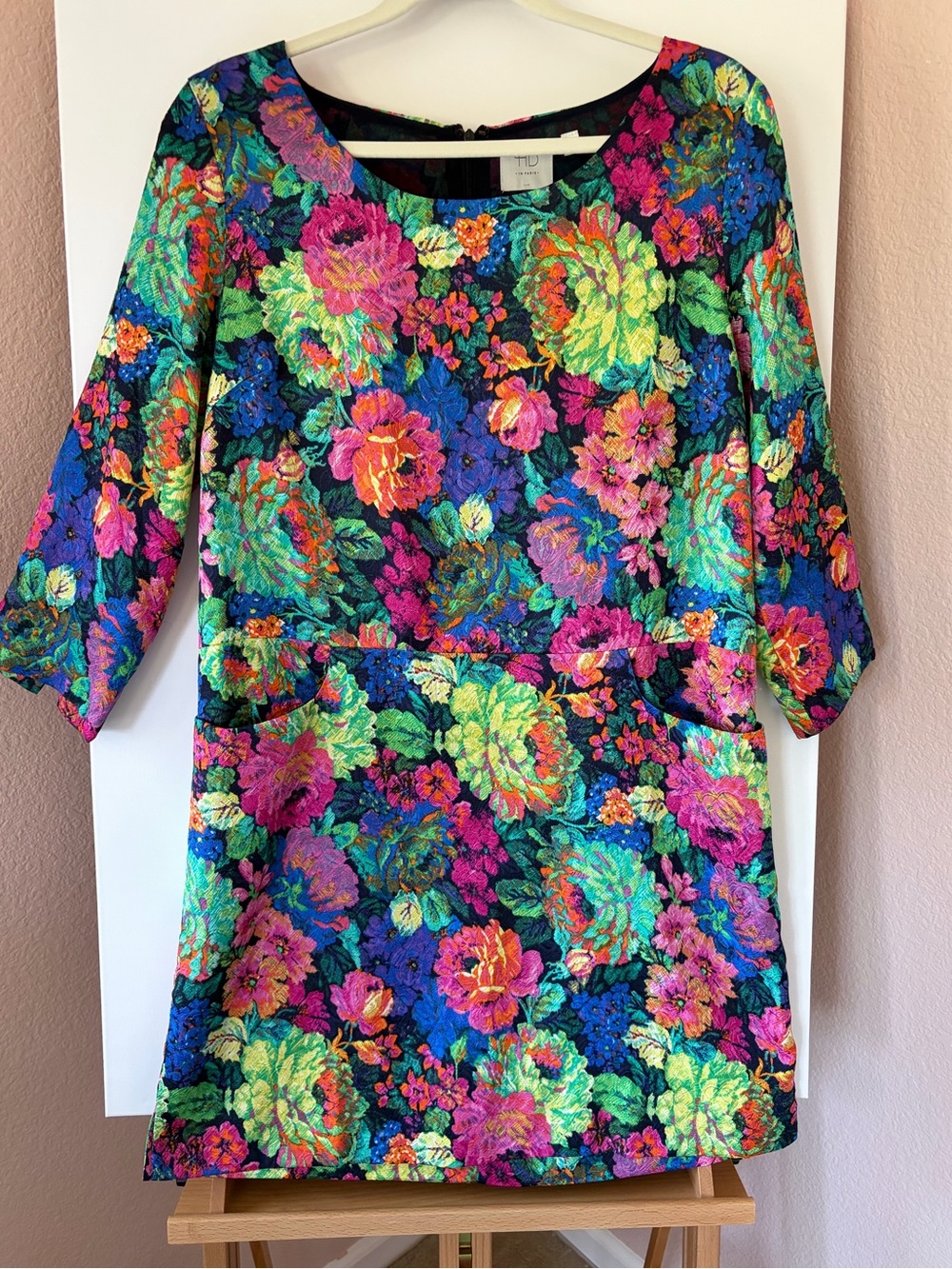 Anthropologie HD in Paris Tropicalist Floral Pocket Shift Dress Size Medium M
